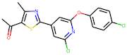 1-{2-[2-chloro-6-(4-chlorophenoxy)pyridin-4-yl]-4-methyl-1,3-thiazol-5-yl}ethan-1-one