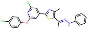 1-{2-[2-chloro-6-(4-chlorophenoxy)-4-pyridyl]-4-methyl-1,3-thiazol-5-yl}ethan-1-one 1-phenylhydraz…