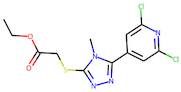 Ethyl {[5-(2,6-dichloropyridin-4-yl)-4-methyl-4H-1,2,4-triazol-3-yl]thio}acetate