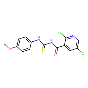 N-[(2,5-dichloro-3-pyridyl)carbonyl]-N'-(4-methoxyphenyl)thiourea