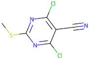 4,6-Dichloro-2-(methylthio)pyrimidine-5-carbonitrile