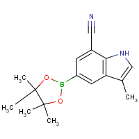 3-Methyl-5-(4,4,5,5-tetramethyl-1,3,2-dioxaborolan-2-yl)-1H-indole-7-carbonitrile