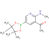 1-(5-(4,4,5,5-Tetramethyl-1,3,2-dioxaborolan-2-yl)-2-(methylamino)pyridin-3-yl)ethanone