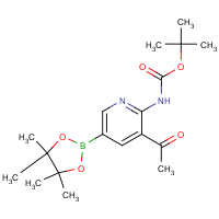 tert-Butyl 3-acetyl-5-(4,4,5,5-tetramethyl-1,3,2-dioxaborolan-2-yl)pyridin-2-ylcarbamate