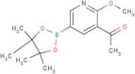 1-(2-Methoxy-5-(4,4,5,5-tetramethyl-1,3,2-dioxaborolan-2-yl)pyridin-3-yl)ethanone