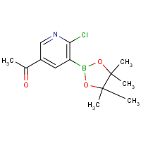 1-(6-Chloro-5-(4,4,5,5-tetramethyl-1,3,2-dioxaborolan-2-yl)pyridin-3-yl)ethanone