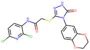 N1-(2,6-dichloro-3-pyridyl)-2-{[4-(2,3-dihydro-1,4-benzodioxin-6-yl)-5-oxo-4,5-dihydro-1H-1,2,4-tr…