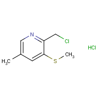 2-(Chloromethyl)-5-methyl-3-(methylthio)pyridine hydrochloride