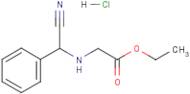 Ethyl 2-{[cyano(phenyl)methyl]amino}acetate hydrochloride