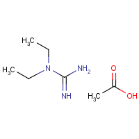 N,N-Diethylguanidinium acetate