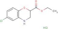 Ethyl 6-chloro-3,4-dihydro-2H-benzo-1,4-oxazine-2-carboxylate hydrochloride