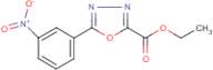 Ethyl 5-[3-(nitrophenyl)]-1,3,4-oxadiazole-2-carboxylate