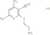 2-(2-Aminoethoxy)-3-cyano-4,6-dimethylpyridine hydrochloride