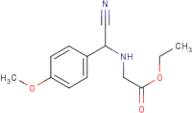 Ethyl 2-{[cyano(4-methoxyphenyl)methyl]amino}acetate