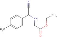 Ethyl 2-{[cyano(4-methylphenyl)methyl]amino}acetate