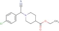 Ethyl 1-[cyano(4-chlorophenyl)methyl]piperidine-4-carboxylate