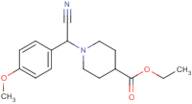 Ethyl 1-[cyano(4-methoxyphenyl)methyl]piperidine-4-carboxylate