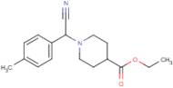 Ethyl 1-[cyano(4-methylphenyl)methyl]piperidine-4-carboxylate