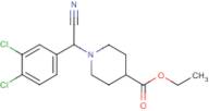 Ethyl 1-[cyano(3,4-dichlorophenyl)methyl]piperidine-4-carboxylate