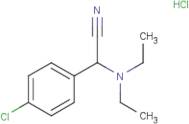 2-(4-Chlorophenyl)-2-(diethylamino)acetonitrile hydrochloride
