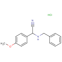 2-(Benzylamino)-2-(4-methoxyphenyl)acetonitrile hydrochloride