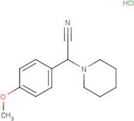 2-(4-Methoxyphenyl)-2-(piperidin-1-yl)acetonitrile hydrochloride