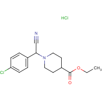 Ethyl 1-[cyano(4-chlorophenyl)methyl]piperidine-4-carboxylate hydrochloride