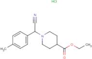 Ethyl 1-[cyano(4-methylphenyl)methyl]piperidine-4-carboxylate hydrochloride