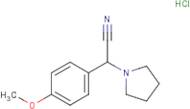 2-(4-Methoxyphenyl)-2-(pyrrolidin-1-yl)acetonitrile hydrochloride