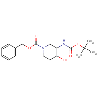 Benzyl 3-((tert-butoxycarbonyl)amino)-4-hydroxypiperidine-1-carboxylate