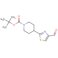 4-(4-Formyl-2-thiazolyl)-1-piperidinecarboxylic acid, 1,1-dimethylethyl ester