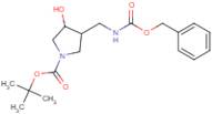 tert-Butyl 3-((((benzyloxy)carbonyl)amino)methyl)-4-hydroxypyrrolidine-1-carboxylate