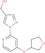 (1-(4-((Tetrahydrofuran-3-yl)oxy)pyridin-2-yl)-1H-pyrazol-4-yl)methanol