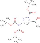 tert-Butyl 3-(di-(tert-Butoxycarbonyl)amino)-5-(1-hydroxyethyl)-1H-pyrazole-1-carboxylate