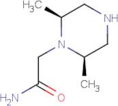 2-[(2R,6S)-2,6-Dimethylpiperazin-1-yl]acetamide