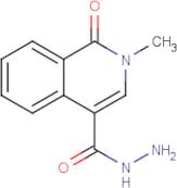 1,2-Dihydro-2-methyl-1-oxo-4-isoquinolinecarboxylic acid, hydrazide