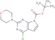 tert-Butyl 4-chloro-2-morpholino-7H-pyrrolo[2,3-d]pyrimidine-7-carboxylate