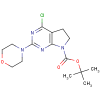 4-Chloro-2-(morpholin-4-yl)-6,7-dihydro-5H-pyrrolo[2,3-d]pyrimidine, N7-BOC protected