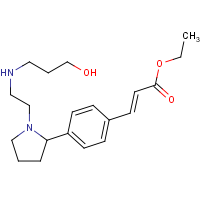 (E)-Ethyl 3-(4-(1-(2-((3-hydroxypropyl)amino)ethyl)pyrrolidin-2-yl)phenyl)acrylate