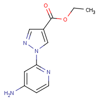 Ethyl 1-(4-aminopyridin-2-yl)-1H-pyrazole-4-carboxylate