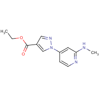 Ethyl 1-(2-(methylamino)pyridin-4-yl)-1H-pyrazole-4-carboxylate