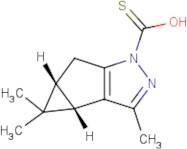 (3bS,4aR)-3,4,4-Trimethyl-3b,4,4a,5-tetrahydro-1H-cyclopropa[3,4]cyclopenta[1,2-c]pyrazole-1-car...