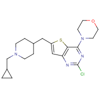 4-(2-Chloro-6-((1-(cyclopropylmethyl)piperidin-4-yl)methyl)thieno[3,2-d]pyrimidin-4-yl)morpholine