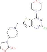 3-(1-((2-Chloro-4-morpholinothieno[3,2-d]pyrimidin-6-yl)methyl)piperidin-4-yl)oxazolidin-2-one