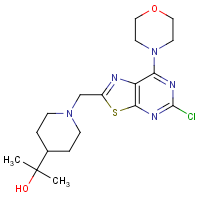 2-(1-((5-Chloro-7-morpholinothiazolo[5,4-d]pyrimidin-2-yl)methyl)piperidin-4-yl)propan-2-ol