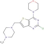 4-(2-Chloro-6-((4-methylpiperazin-1-yl)methyl)thieno[3,2-d]pyrimidin-4-yl)morpholine