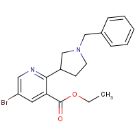 Ethyl 2-(1-benzylpyrrolidin-3-yl)-5-bromonicotinate