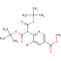 Methyl 6-{bis[(tert-butoxy)carbonyl]amino}-5-bromopyridine-3-carboxylate