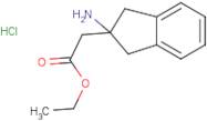 Ethyl 2-(2-amino-2,3-dihydro-1H-inden-2-yl)acetate hydrochloride