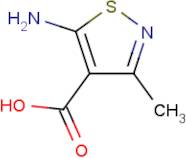5-Amino-3-methyl-1,2-thiazole-4-carboxylic acid